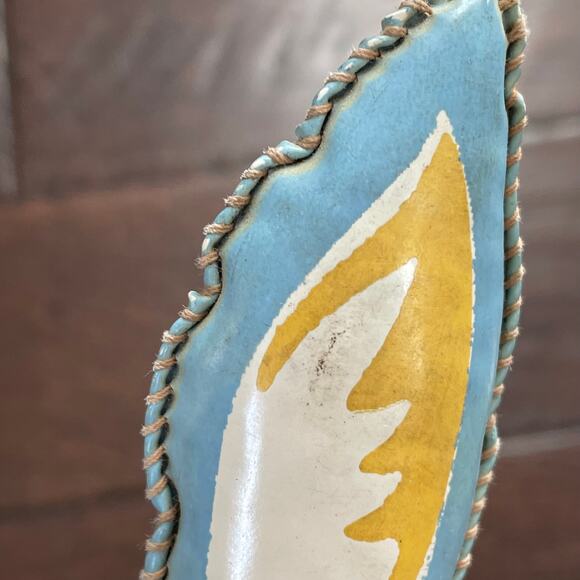 Vintage Oil Cloth Bunny Rabbit MCM Vinyl Carnival Prize Stuffed Toy 1950s Pastel - Picture 10 of 12